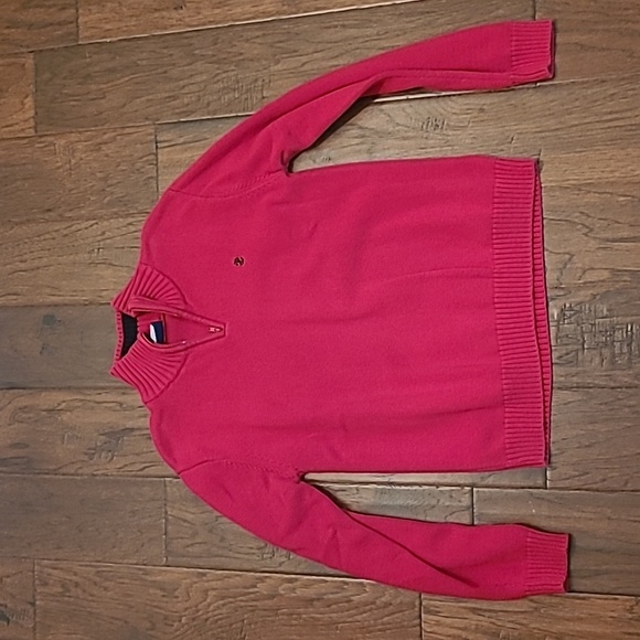 💰 Izod boy's red sweater size XL 14/16 - Picture 1 of 4